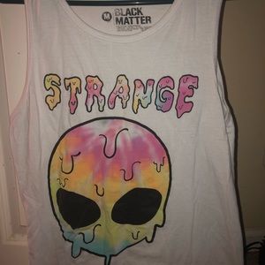 Strange Alien White Tank Top